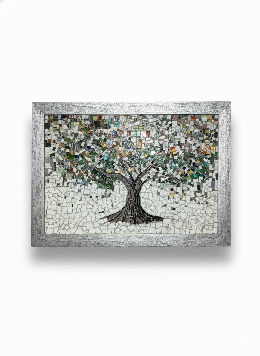 Tree of Life Mosaic Wall Art - Handcrafted Mediterranean Masterpiece