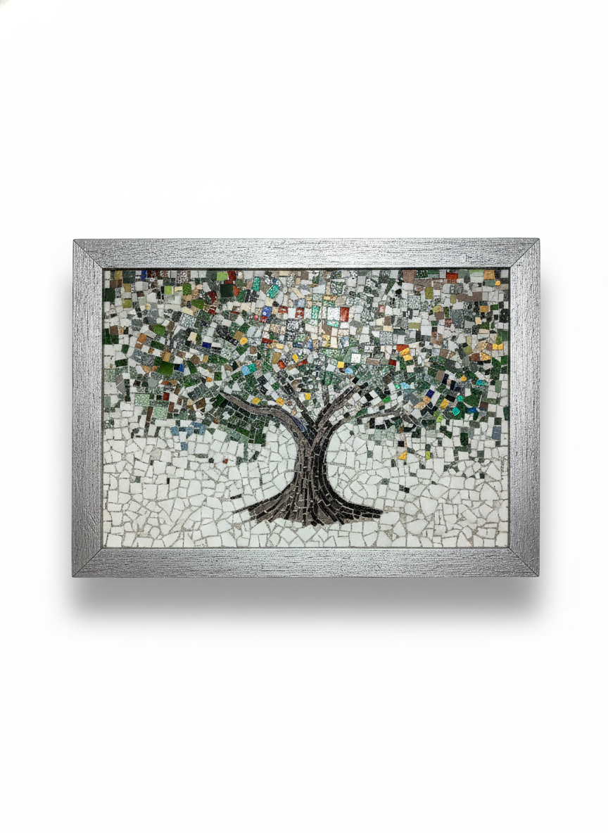 Tree of Life Mosaic Wall Art - Handcrafted Mediterranean Masterpiece