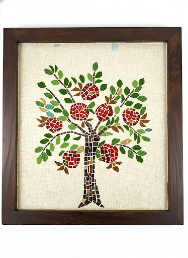 Pomegranate Tree Mosaic Wall Art