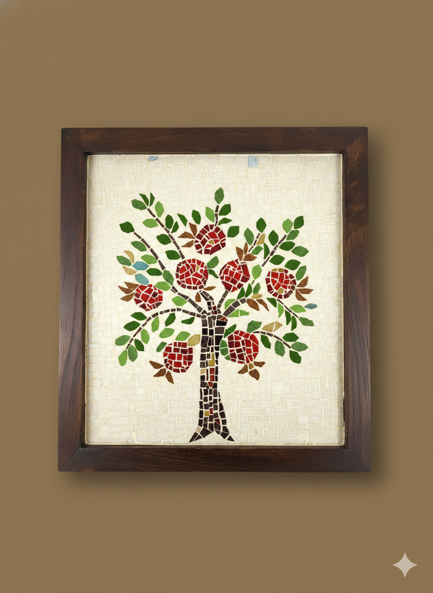 Pomegranate Tree Mosaic Wall Art