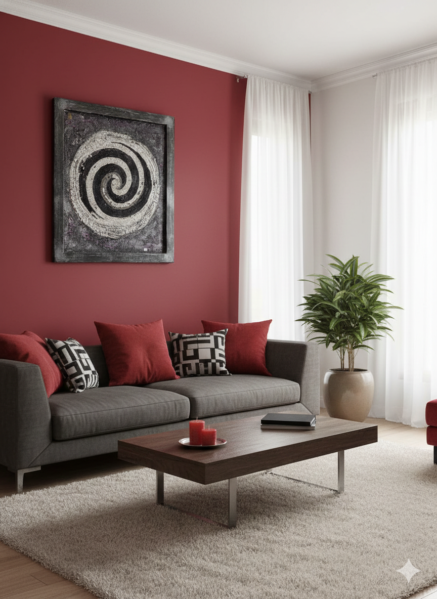 Eternal Spiral Mosaic Wall Art - Handcrafted with Silver Leaf Accents