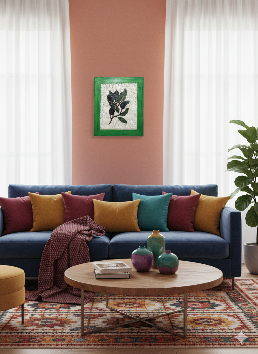 Handmade Olive Branch Mosaic - Traditional Greek Art