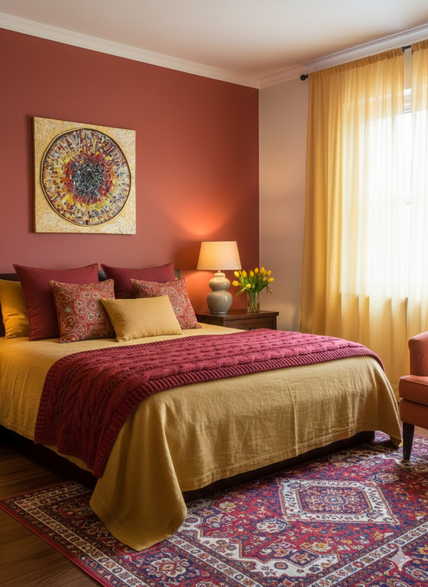 Radiant Burst Mosaic Wall Art - Handcrafted Circular Masterpiece