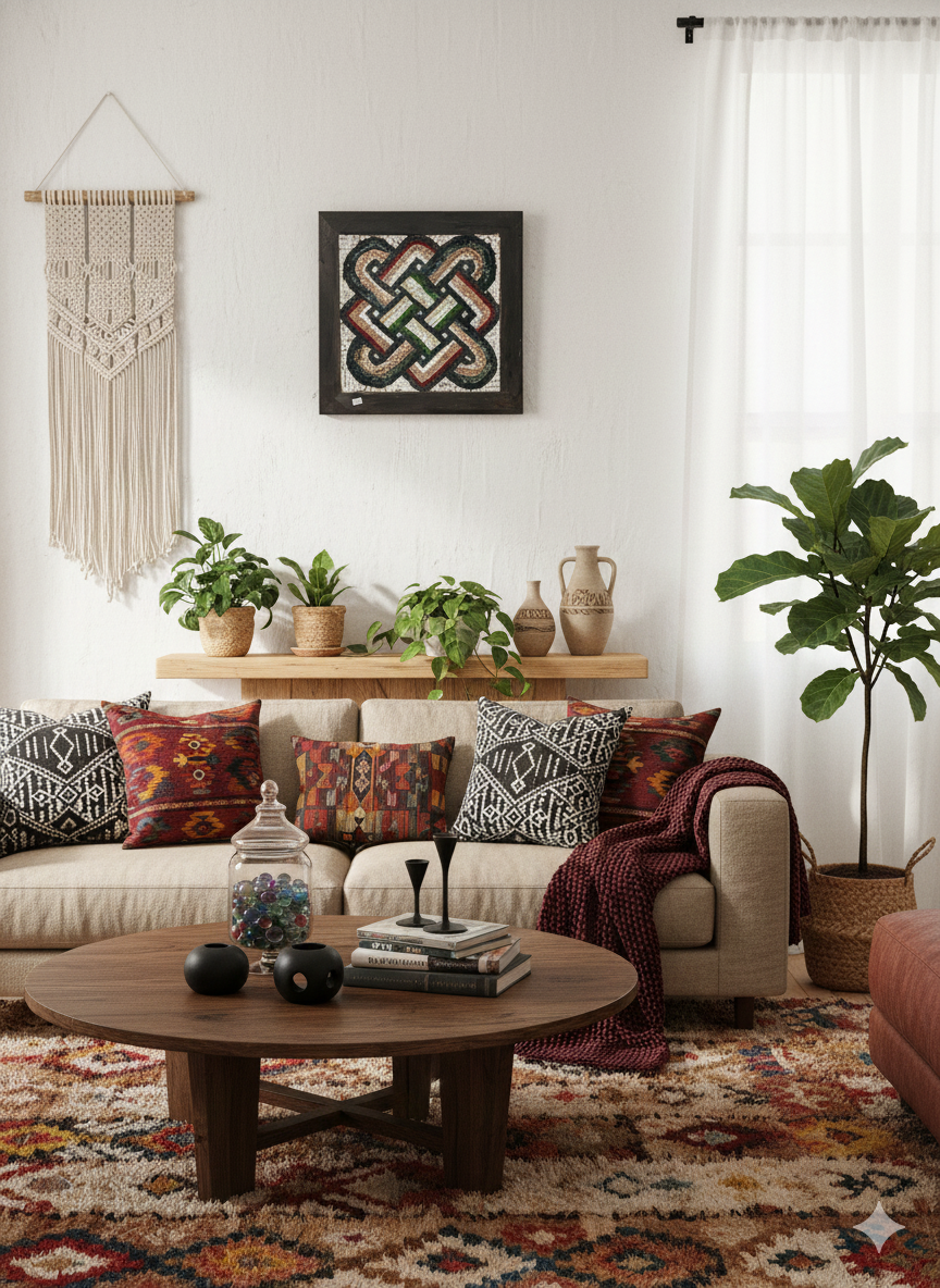 Celtic Knot Mosaic Wall Art - Handcrafted Eternal Symbol