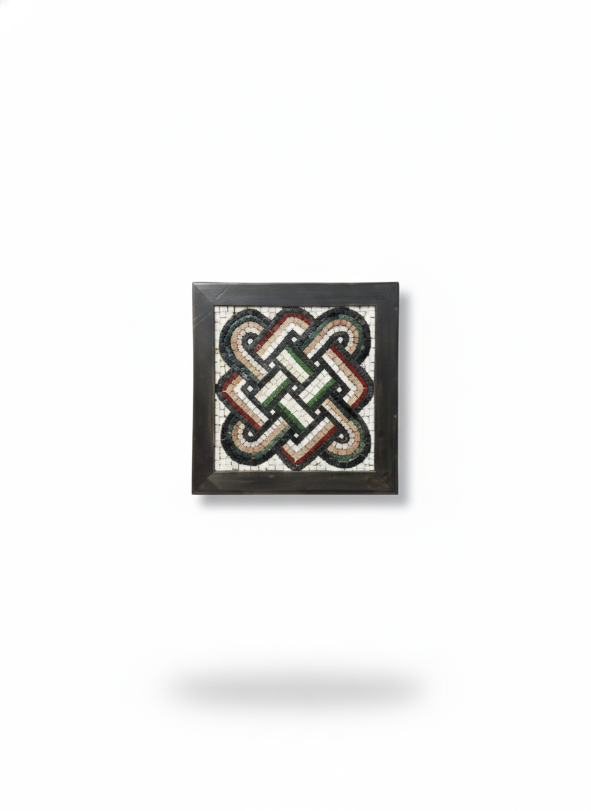 Celtic Knot Mosaic Wall Art - Handcrafted Eternal Symbol