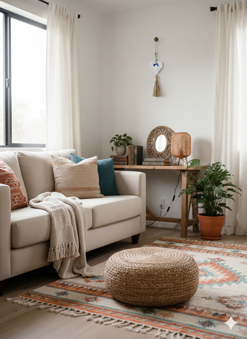 Heart Wall Hanging – Handmade Mosaic – White & Blue – 10cm – 30cm