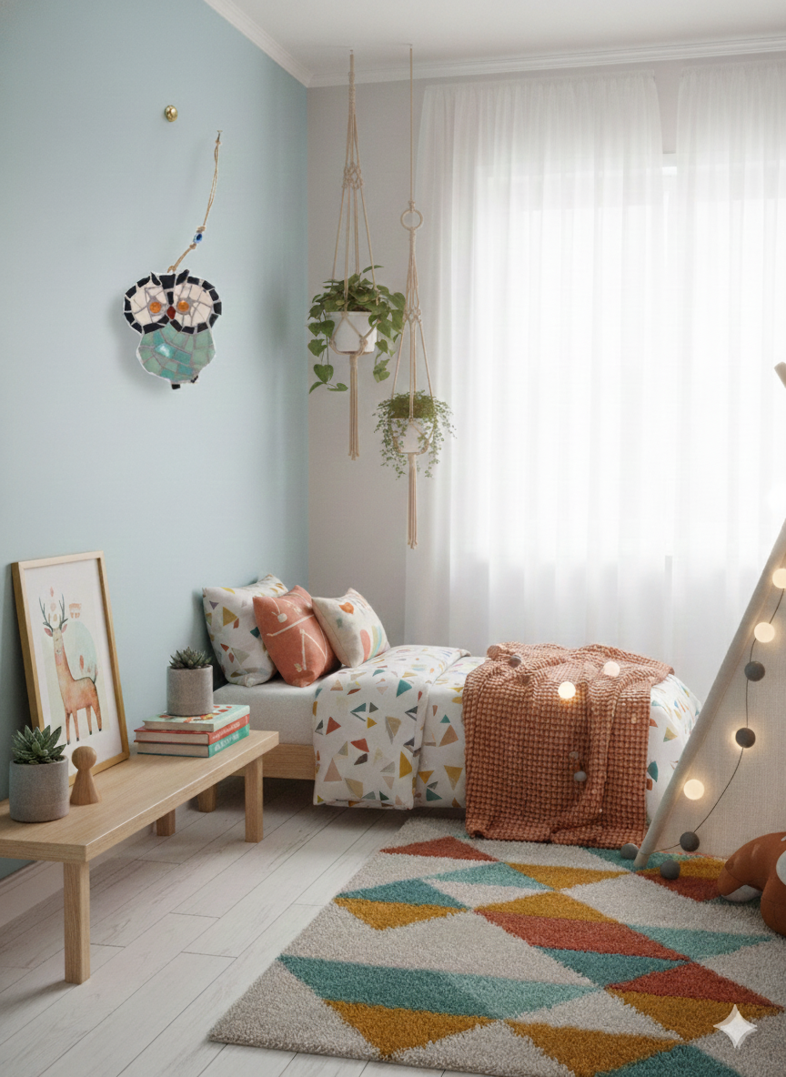 Handmade Mosaic Owl Wall Hanging - Good Luck Charm