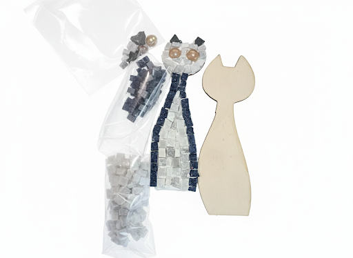 Create Your Own Mosaic Cat - Large DIY Kit