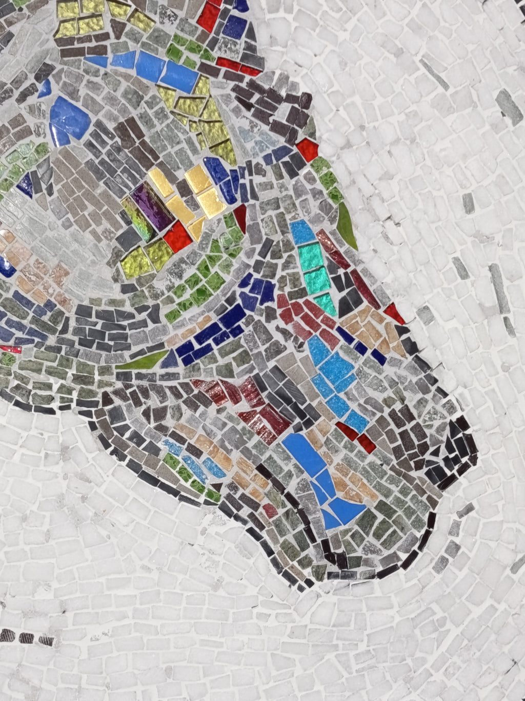 Horse Mosaic Wall Art - Traditional Technique